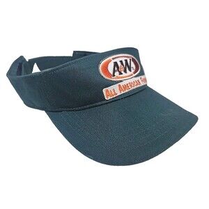A&W Employee Uniform Visor Hat Cap Snap Back Logo Workwear Adj Green Unisex
